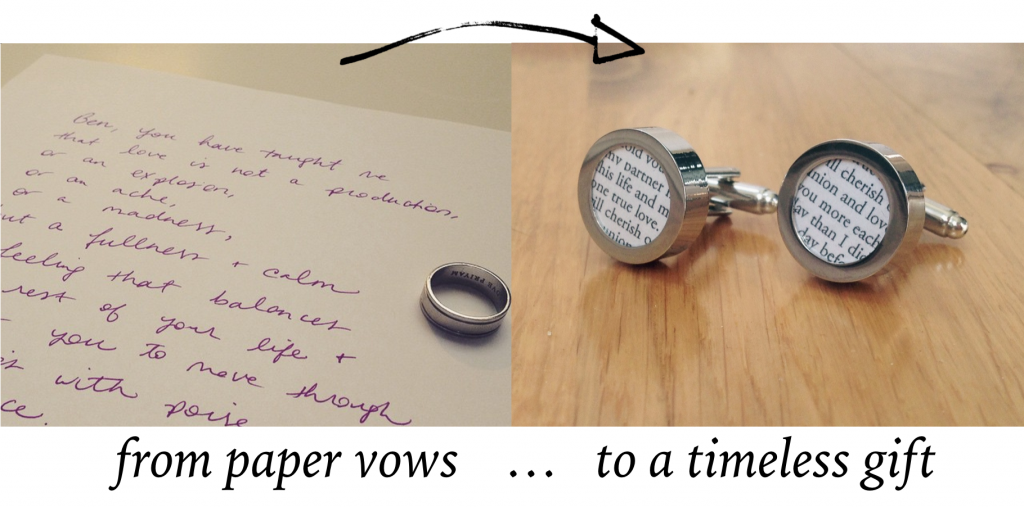 Wedding Vows Paper Anniversary Gift