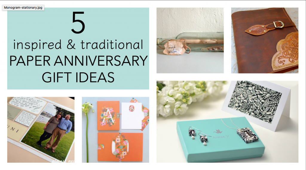 5 Traditional Paper Anniversary Gift Ideas for her