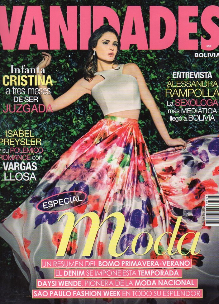 Paper Anniversary by Anna V featured in Vanidades fashion magazine