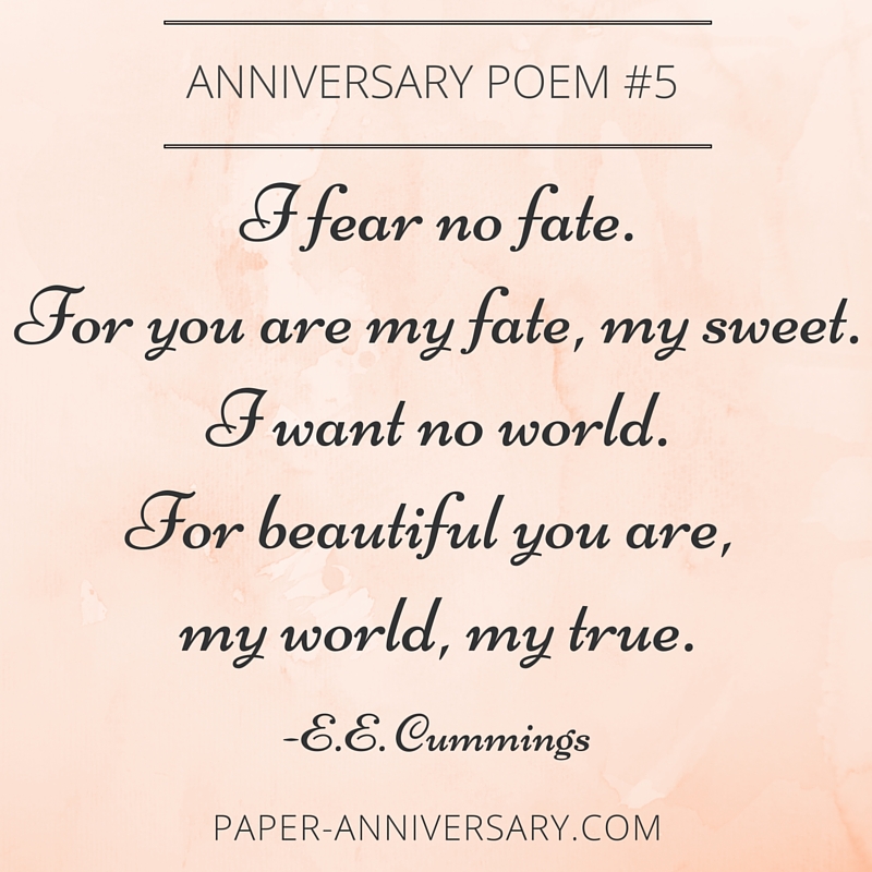 anniversary love poems