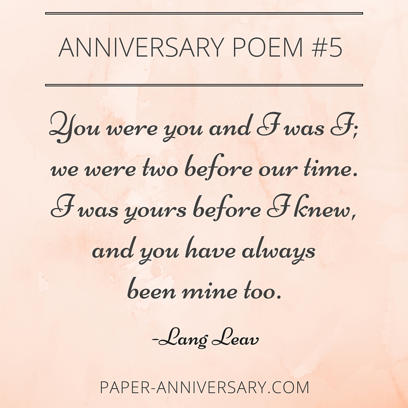 anniversary poem for husband