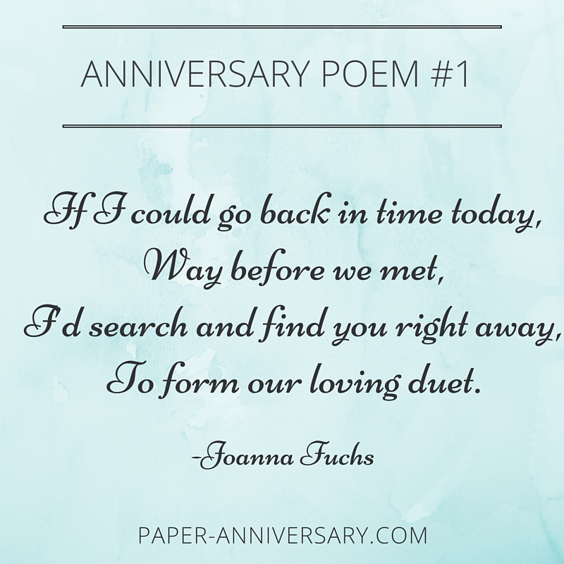 anniversary poems for her