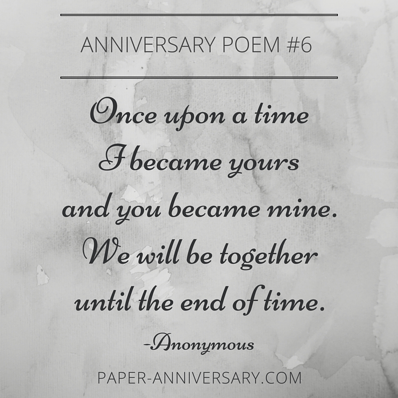 anniversary poems for him