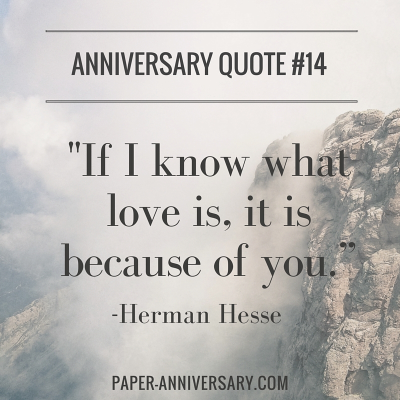 Herman Hesse Anniversary Quotes For Him