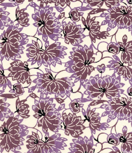 Beautiful Purple Katazome-Shi paper